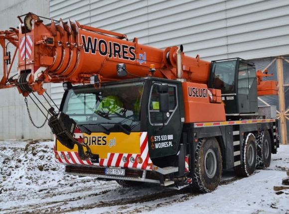 WOJ-RES - usługi dźwigiem samojezdnym 55 ton, Rzeszów, podakarpacie, dźwig dźwigi Sanok